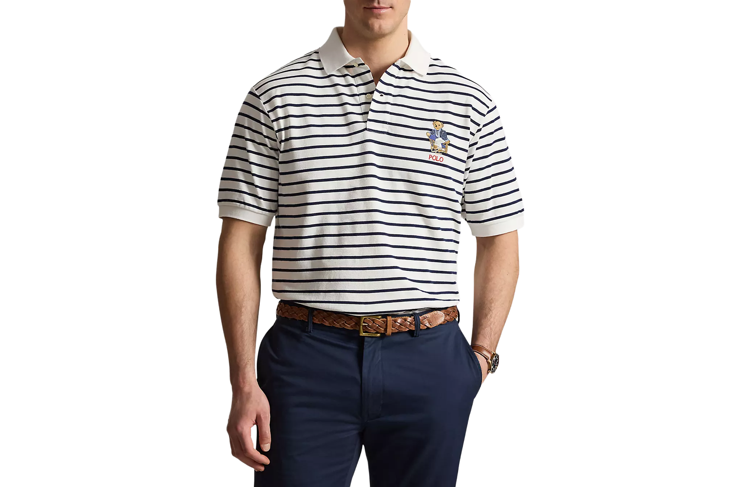 Polo Ralph Lauren Newport Bear Striped Polo Shirt