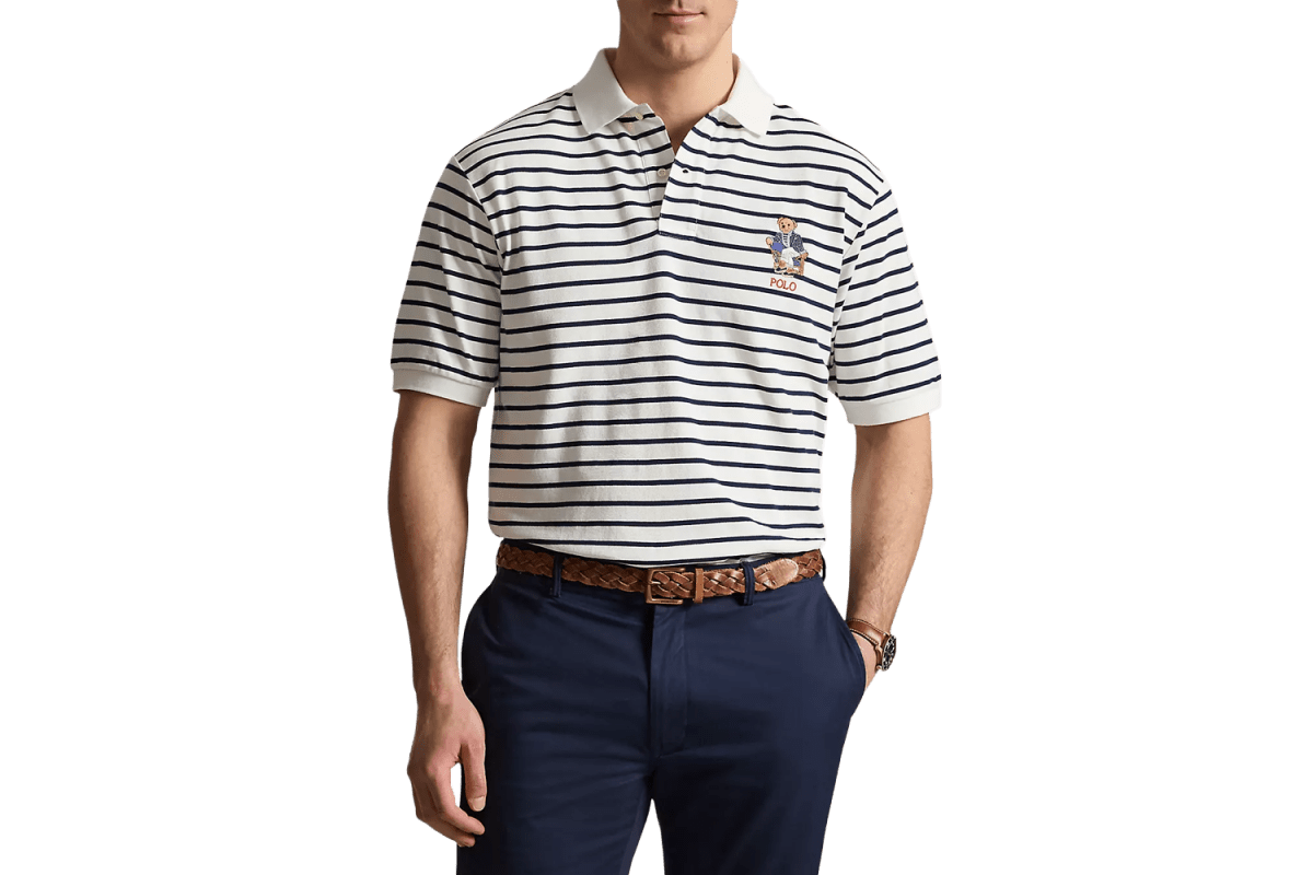 Polo Ralph Lauren Newport Bear Striped Polo Shirt
