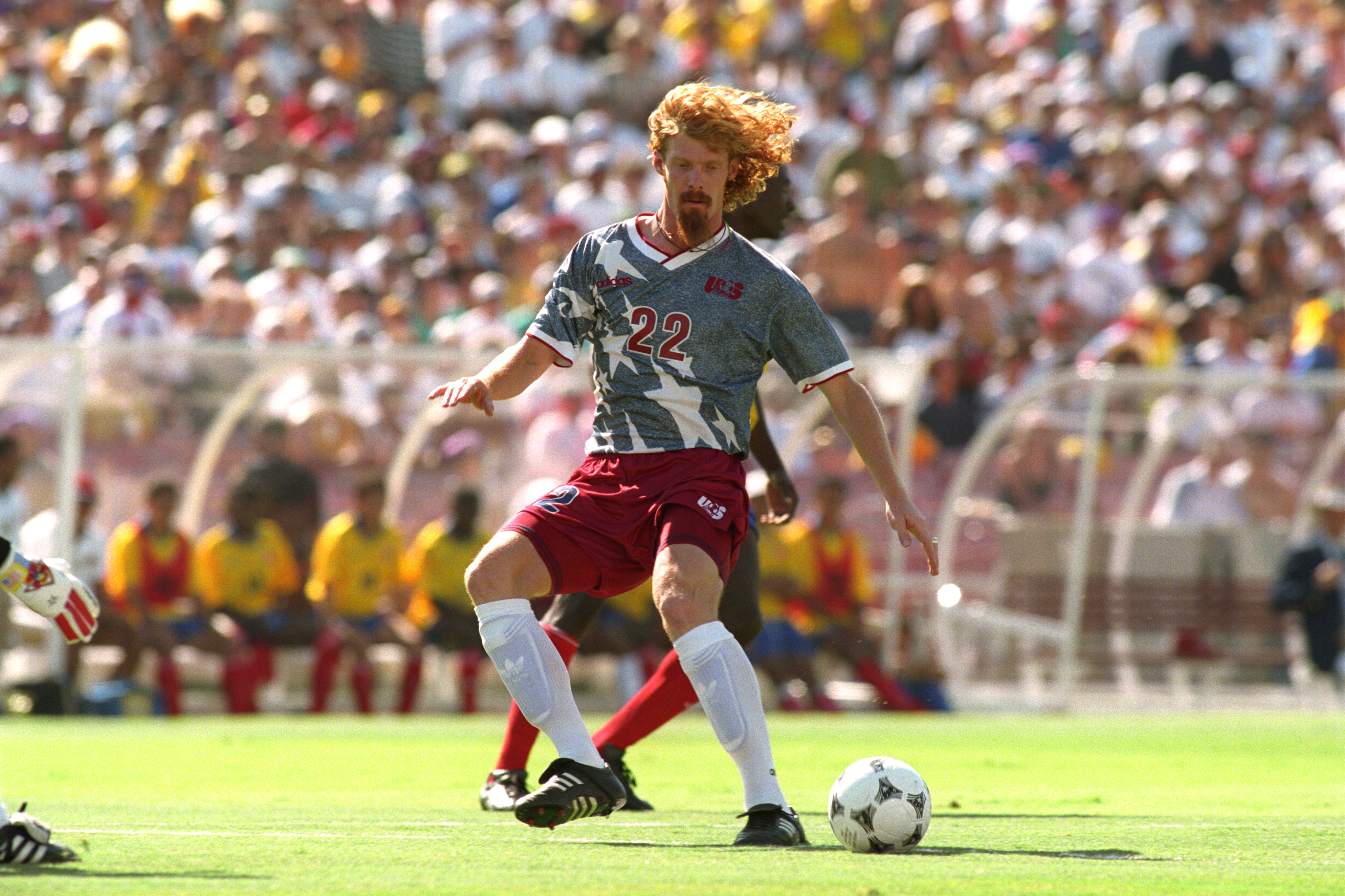 Alexi Lalas, USA. (Photo by Neal Simpson - PA Images via Getty Images)