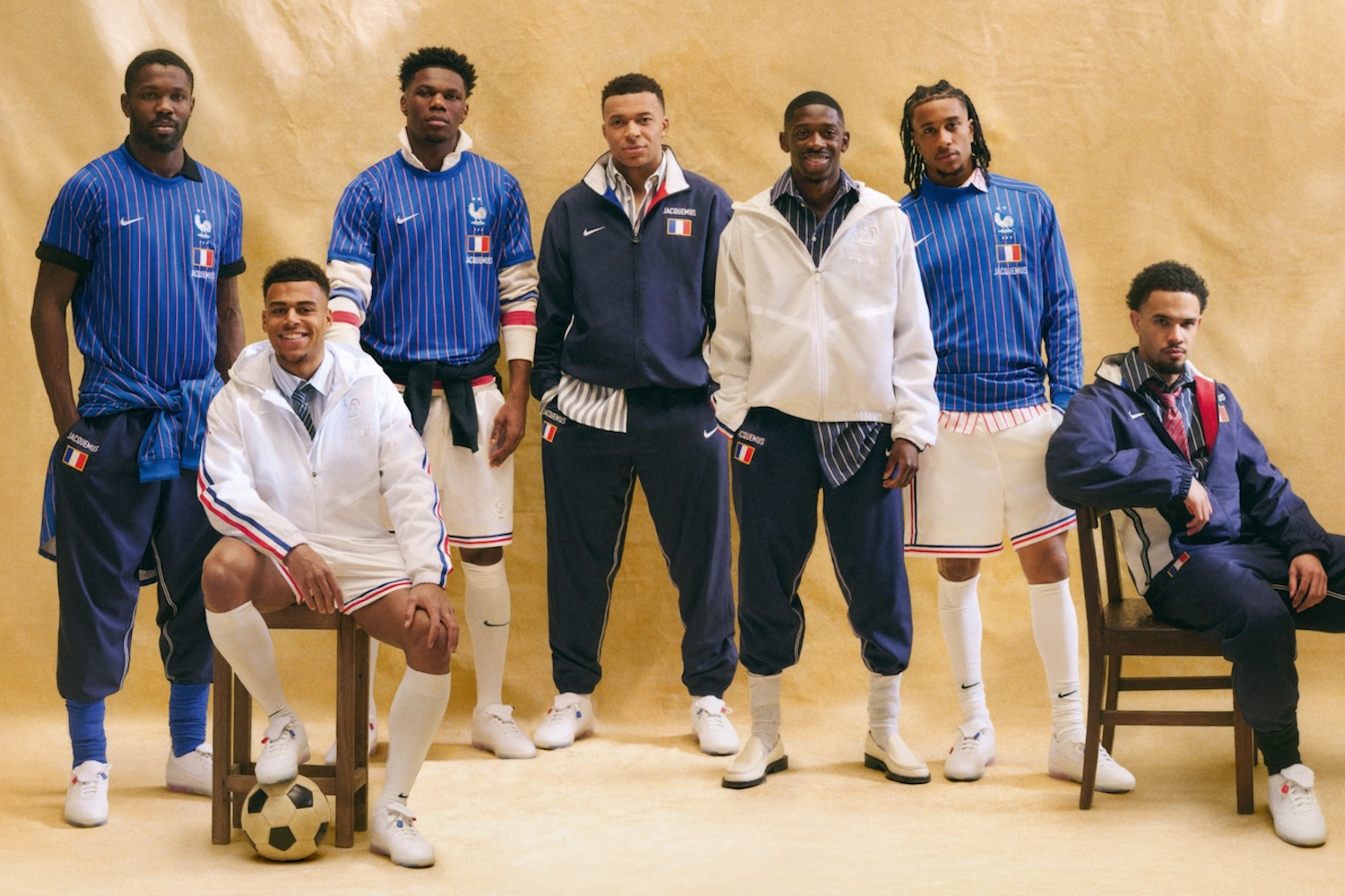 Models in the France x Jacquemus collection
