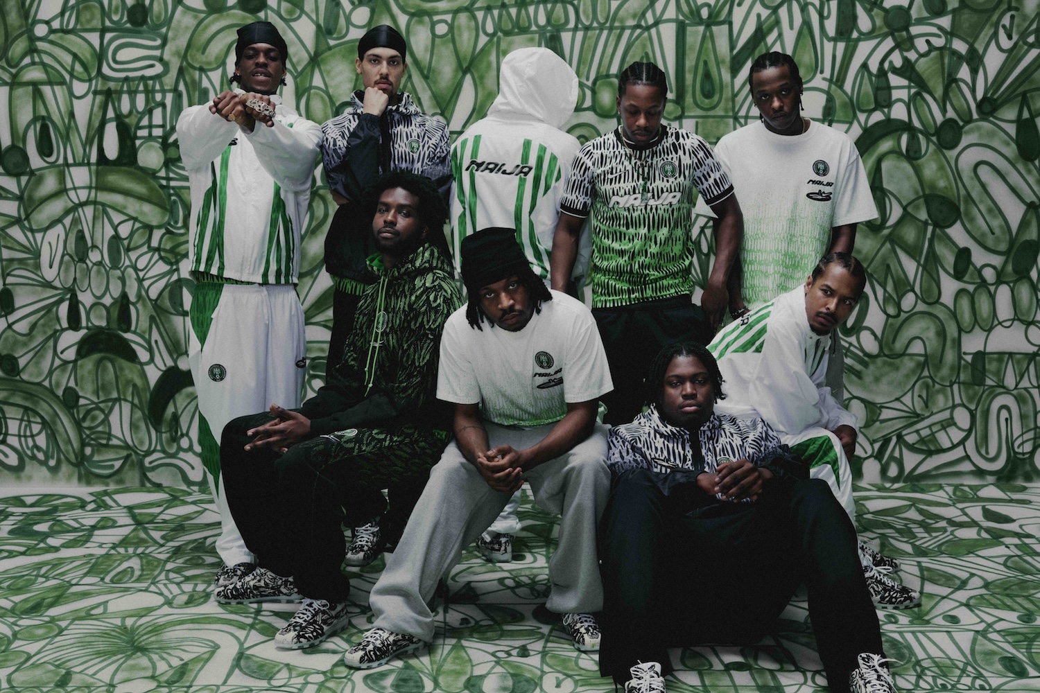 models in the Nigeria x Slawn collection