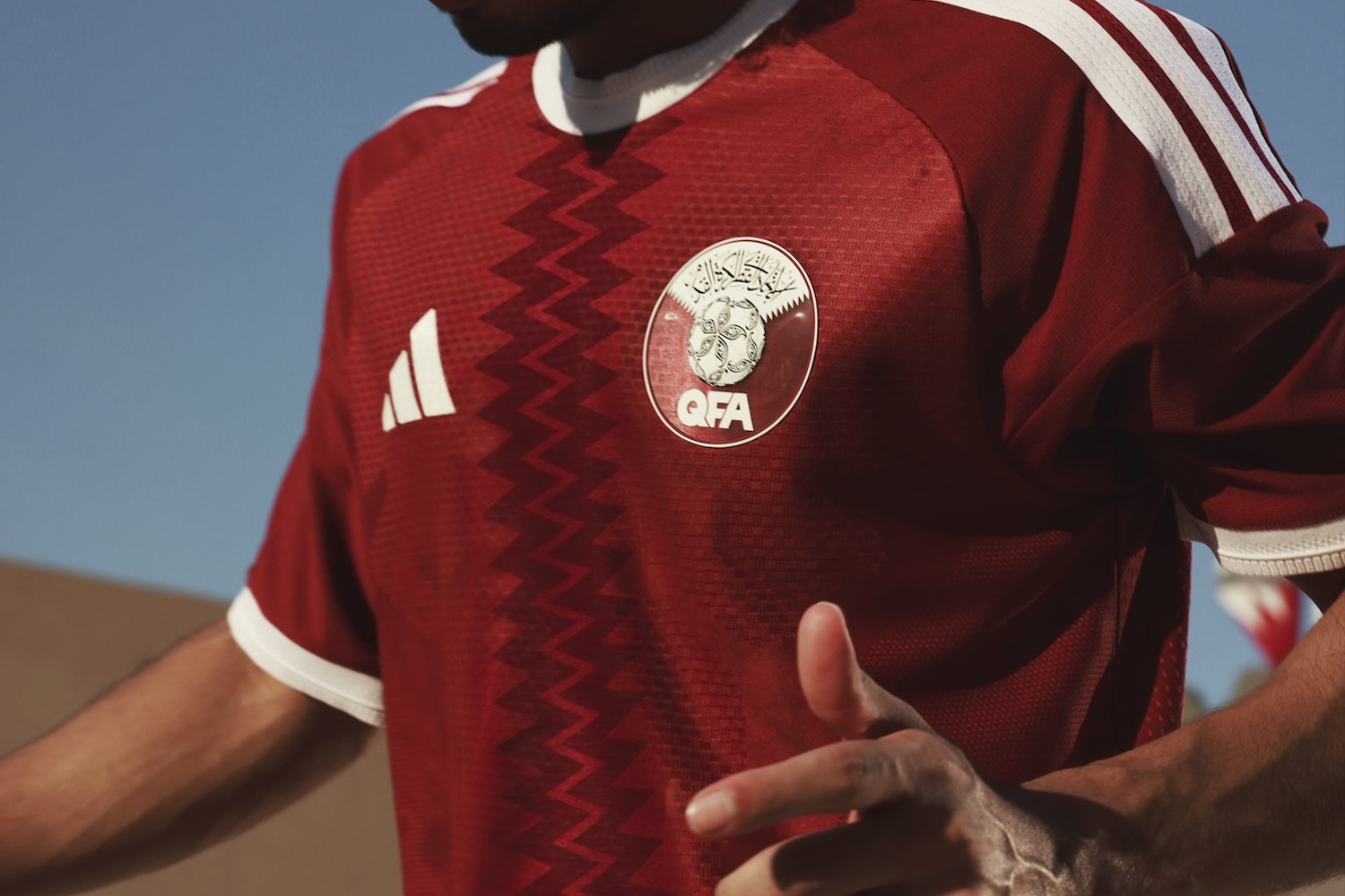 Qatar home jersey