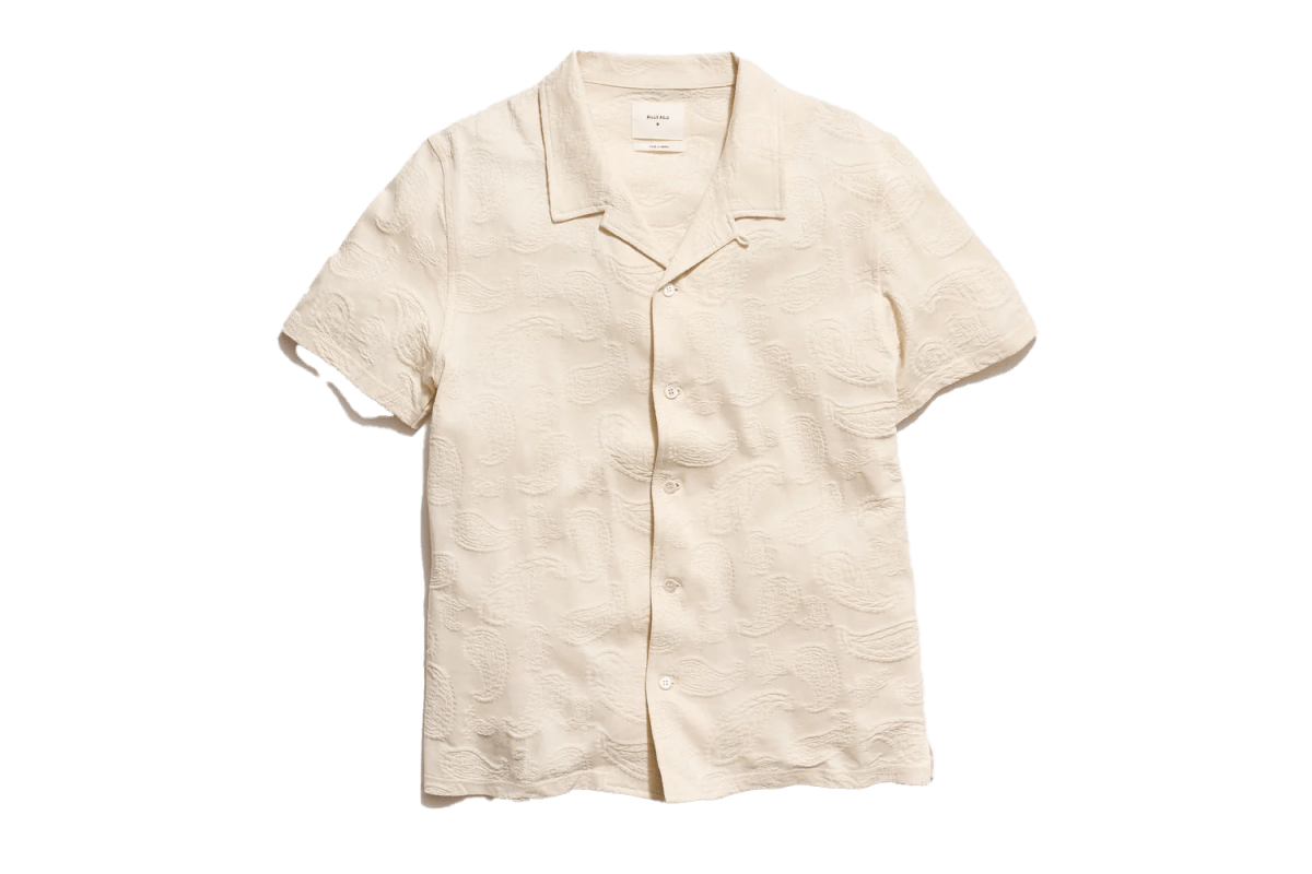 Billy Reid Short Sleeve Numajiri Beach Shirt
