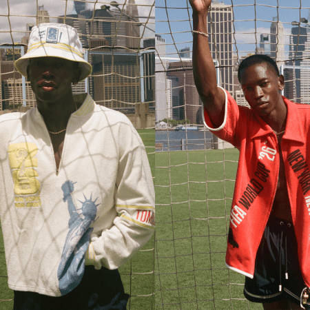 A model wearing Tombolo Fifa World Cup Official Merch