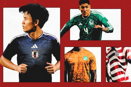 a collage of World Cup 2026 kits