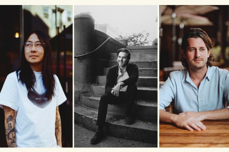 Three photos of different men, with Danny Bowien on the left, Hamilton Leithauser center and Jake Kalick on the right