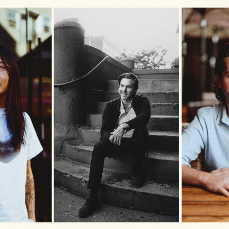 Three photos of different men, with Danny Bowien on the left, Hamilton Leithauser center and Jake Kalick on the right