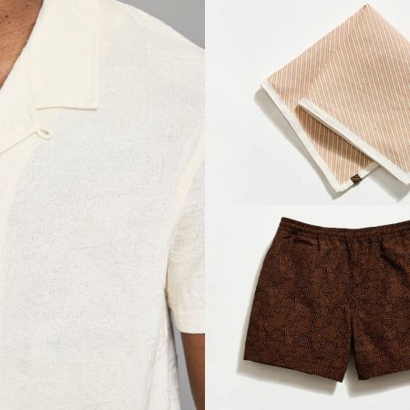 A collage of Billy Reid summer styles
