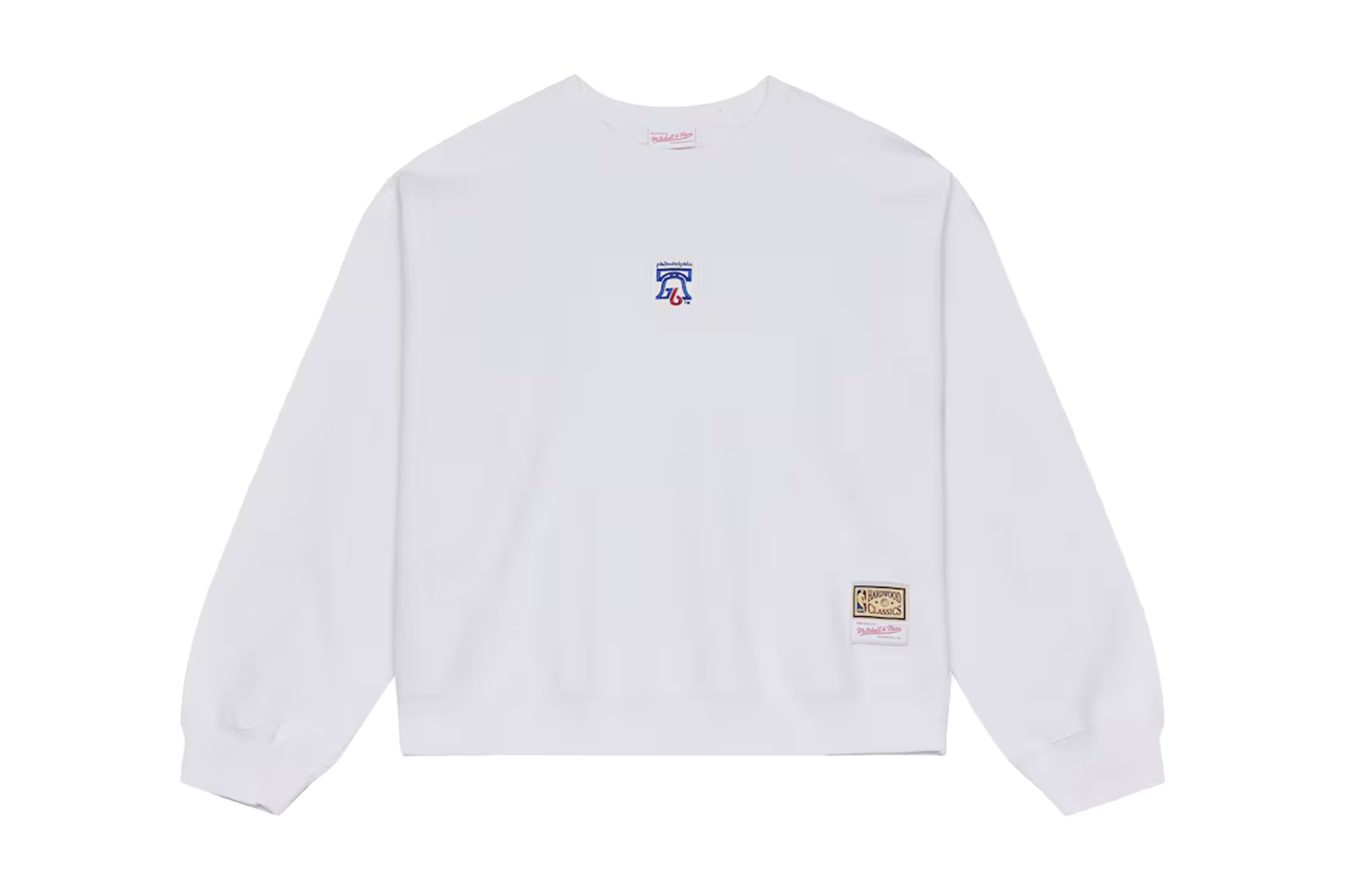 Mitchell & Ness Philadelphia 76ers White Insignia Fleece Sweatshirt