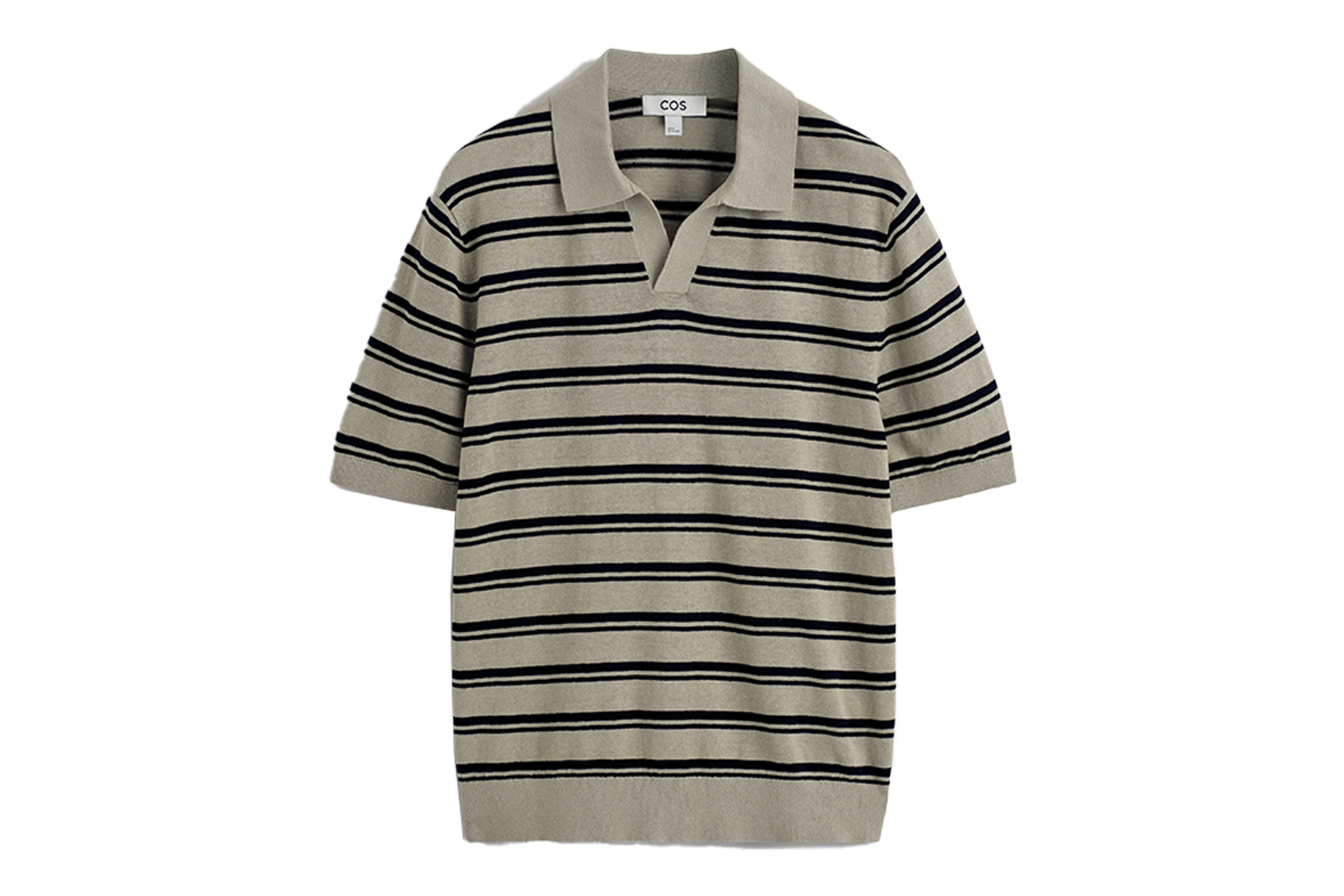 COS Knitted Linen Polo Shirt