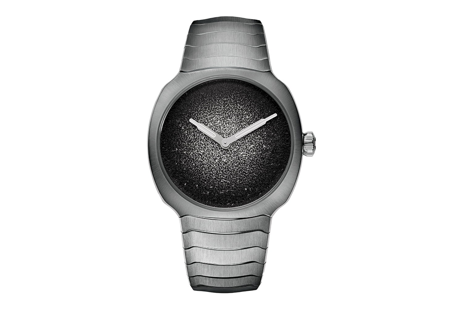 H.Moser & Cie. Streamliner Two Hands 34mm Silver Fumé