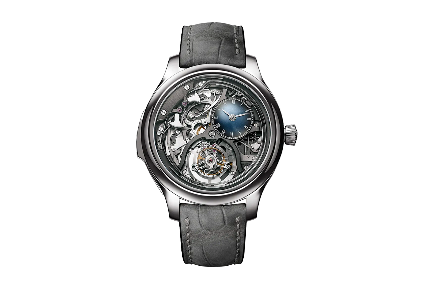 H. Moser & Cie. Endeavour Minute Repeater Cylindrical Tourbillon Skeleton Cosmic Rain