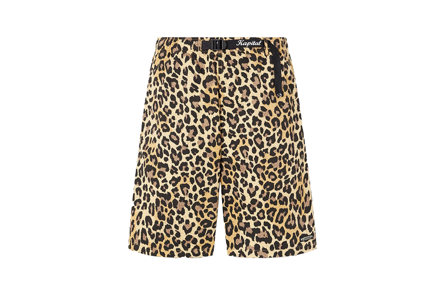 Kapital Wide-Leg Leopard Shorts
