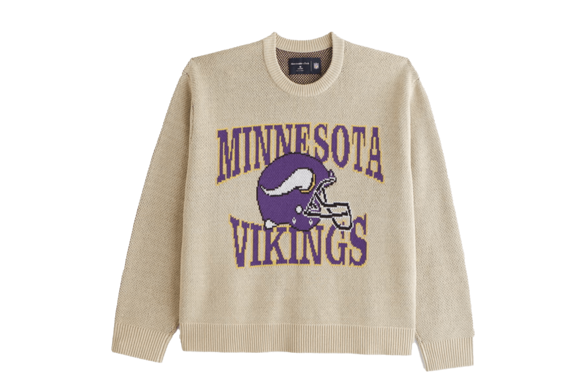 Abercrombie Minnesota Vikings Crew Sweater