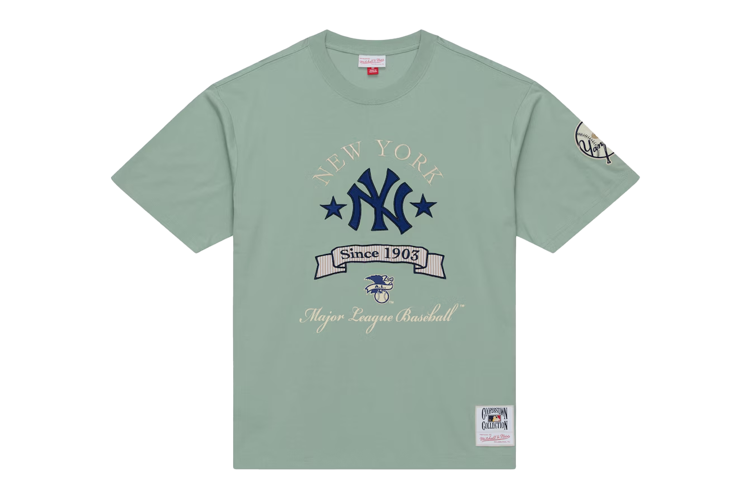 Mitchell & Ness New York Yankees Green Yacht Rock Premium T-Shirt