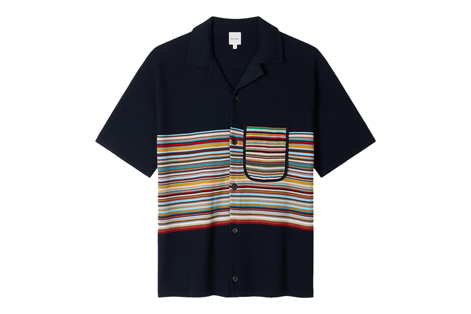 Paul Smith Organic Cotton u0026#8216;Signature Stripeu0026#8217; Knitted Shirt