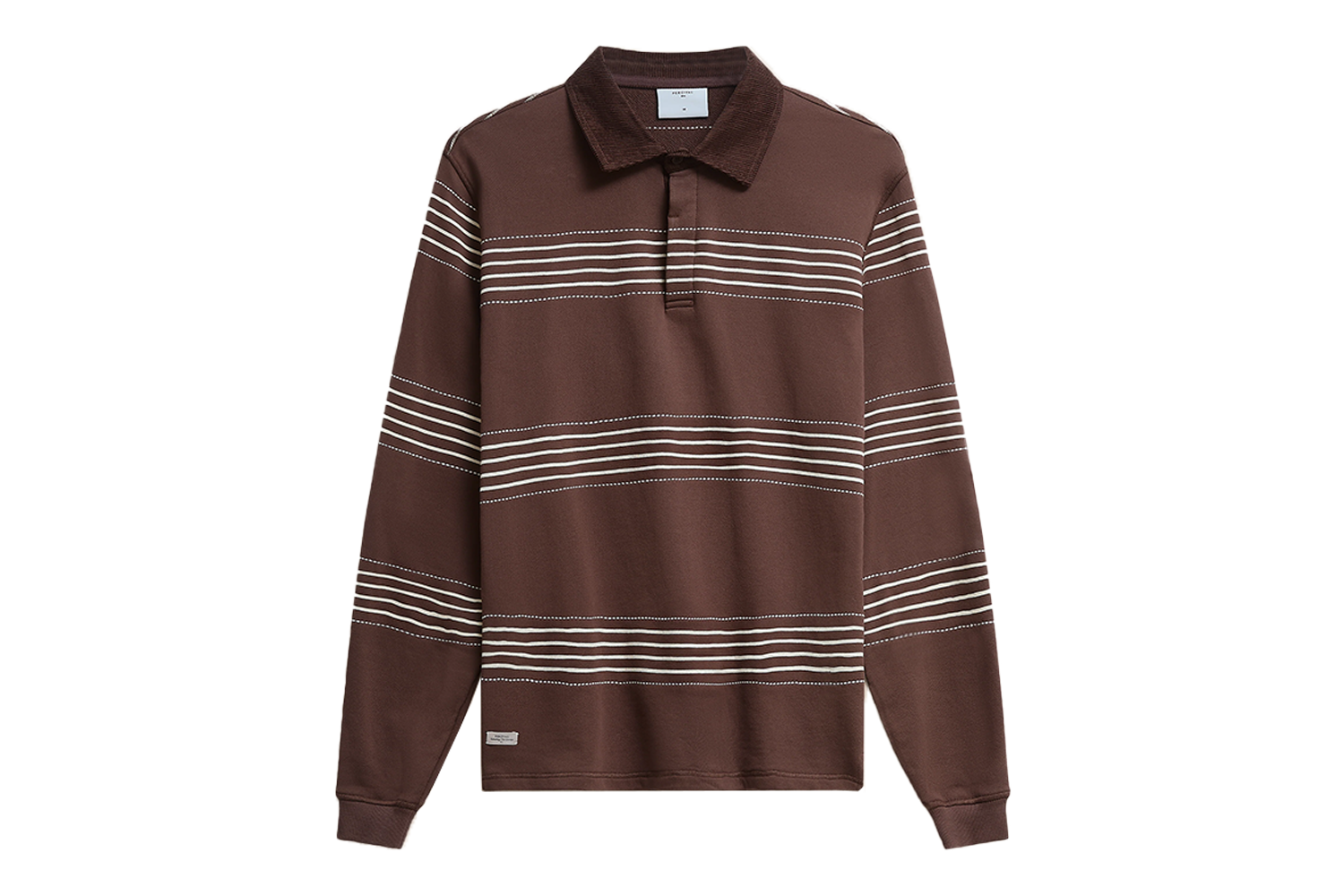 Percival Editor Striped Rugby Polo Shirt