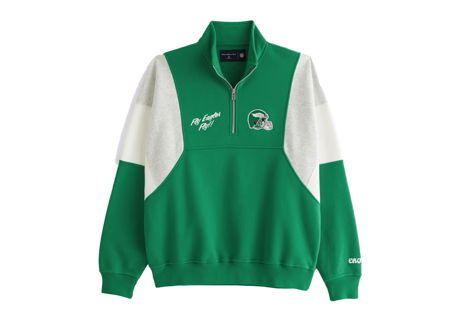 Abercrombie Philadelphia Eagles Half-Zip Sweatshirt