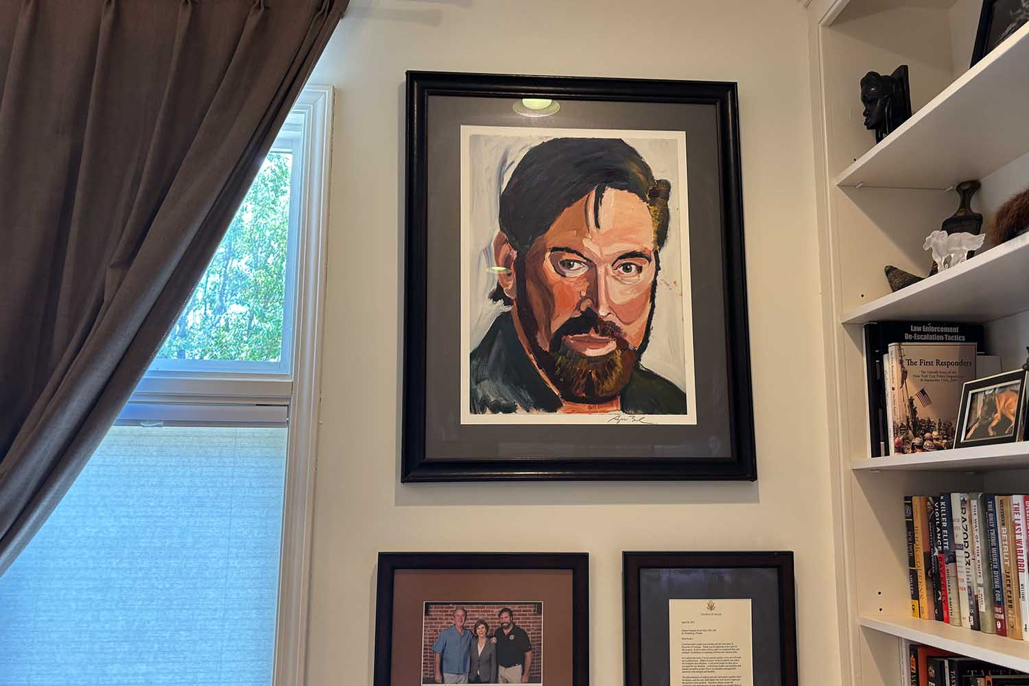 A portrait of Scott Neil, as done by George W. Bush