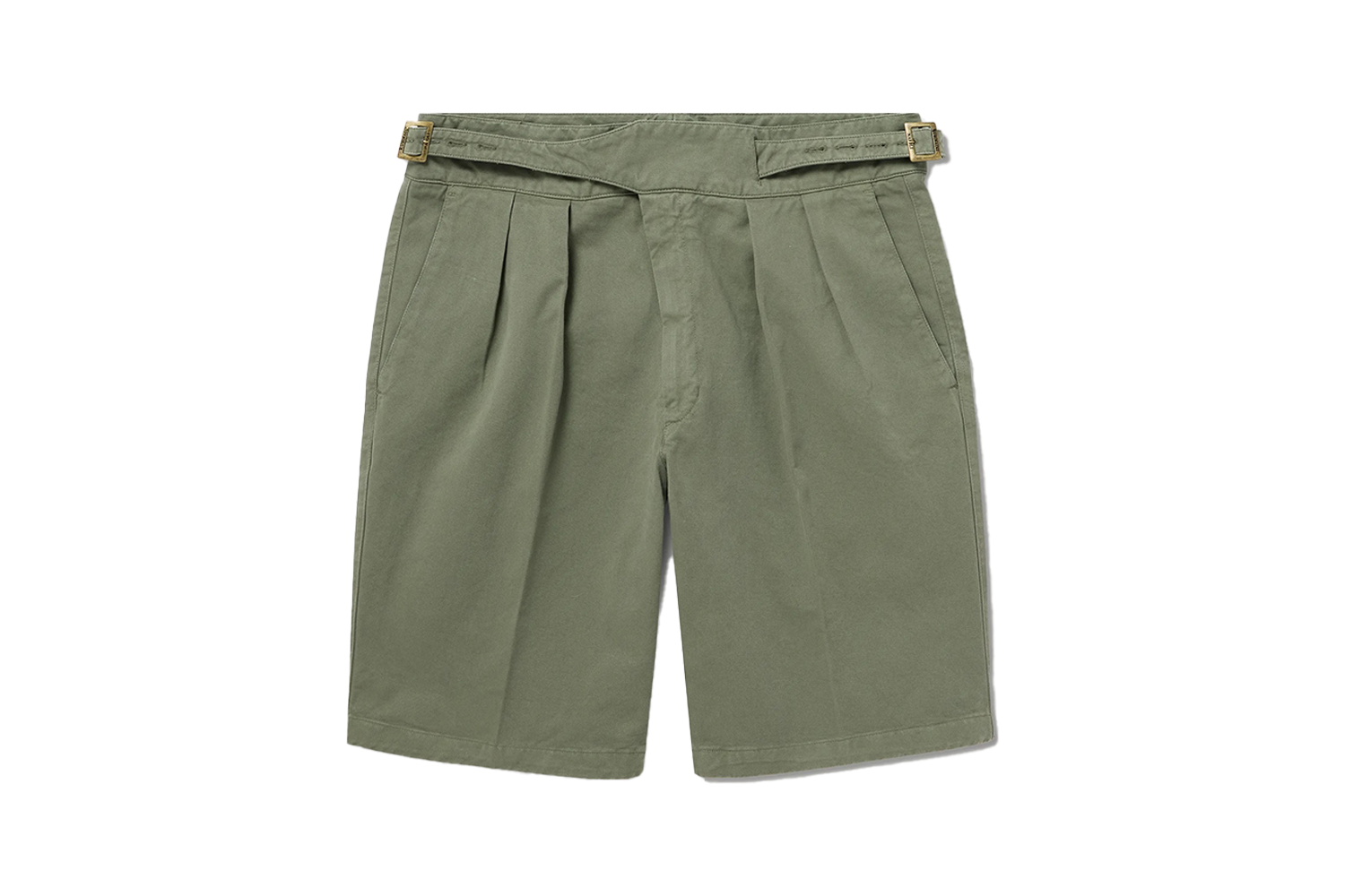 Rubinacci Manny Pleated Cotton Shorts