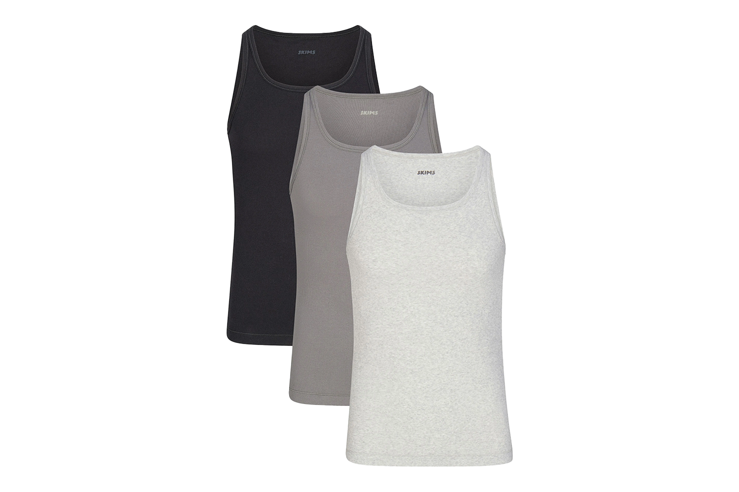 SKIMS Cotton Rib Tanks (3-Pack)