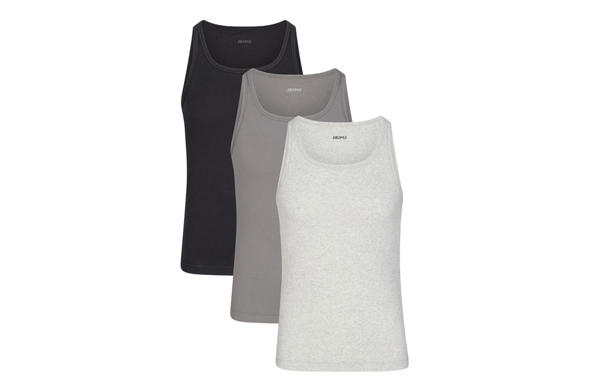 SKIMS Cotton Rib Tanks (3-Pack)