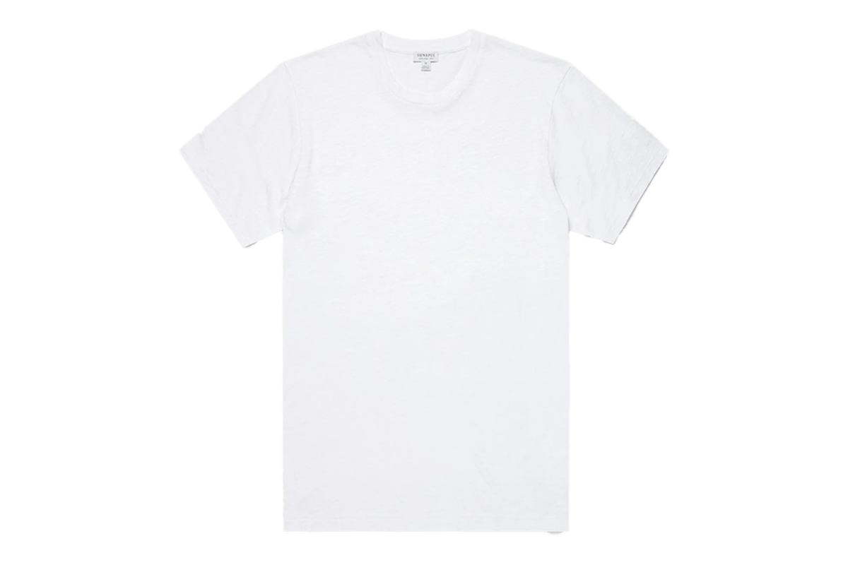 Sunspel Cotton Linen T‑Shirt