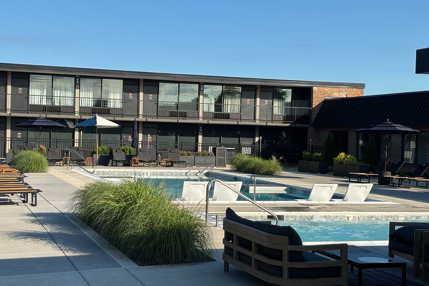 The pools at the Trail Hotel