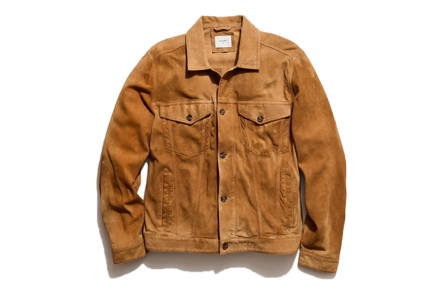 Billy Reid Waxed Suede Tupelo Trucker Jacket