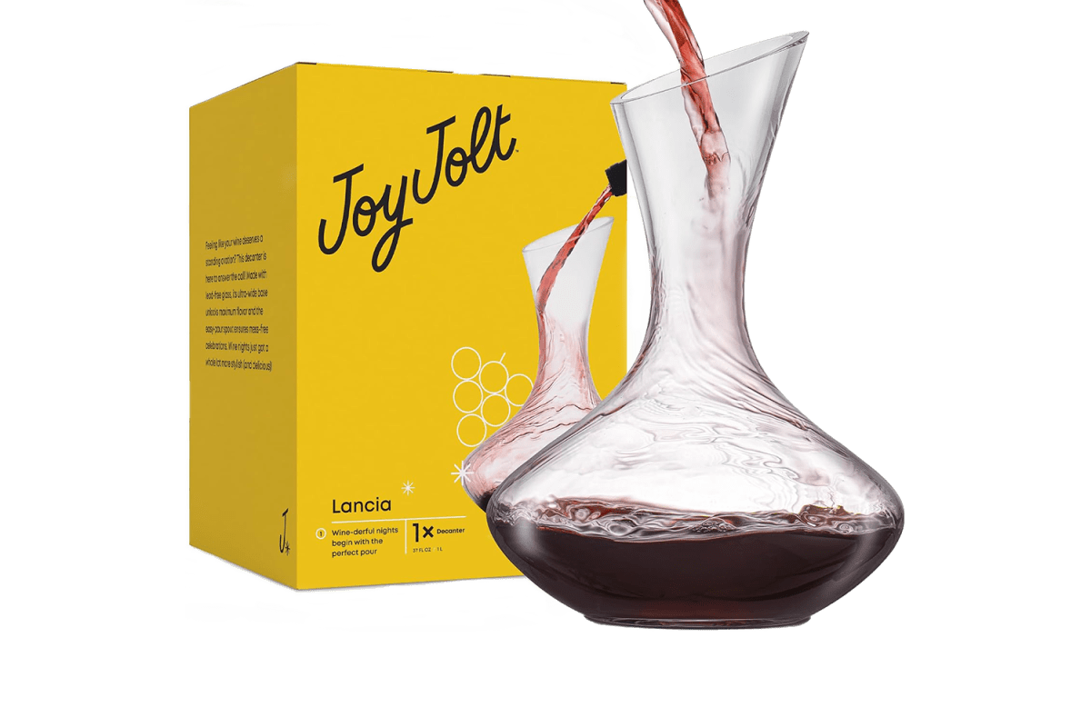 JoyJolt Lancia Crystal Wine Decanter