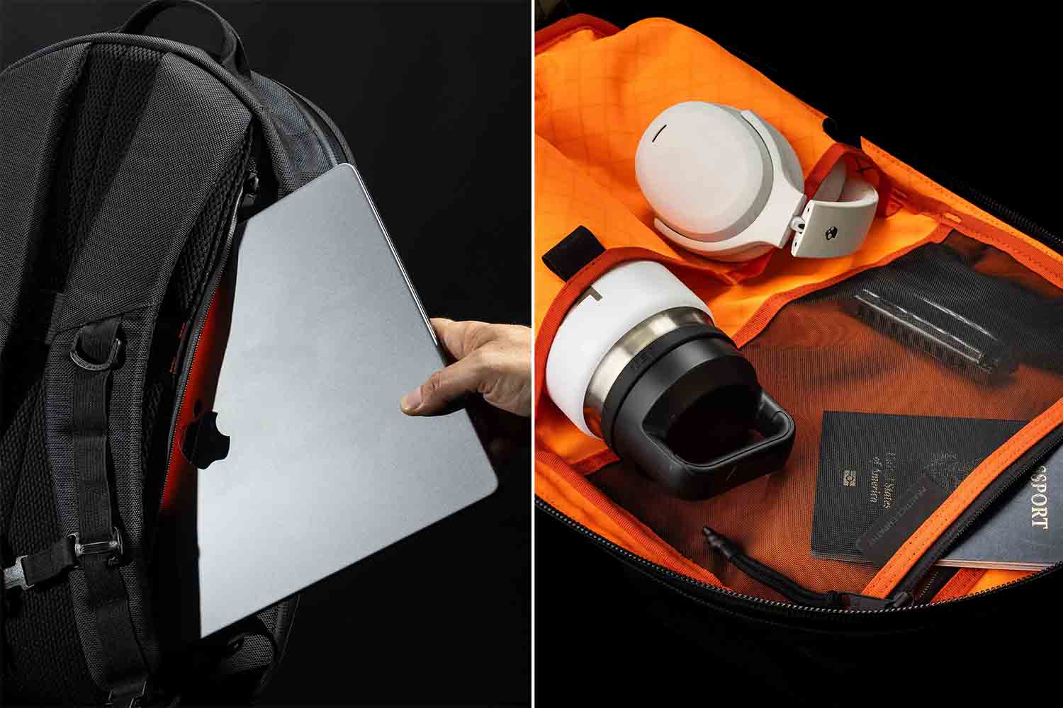 The hidden pocket and the bright inside of the Conceal Pack