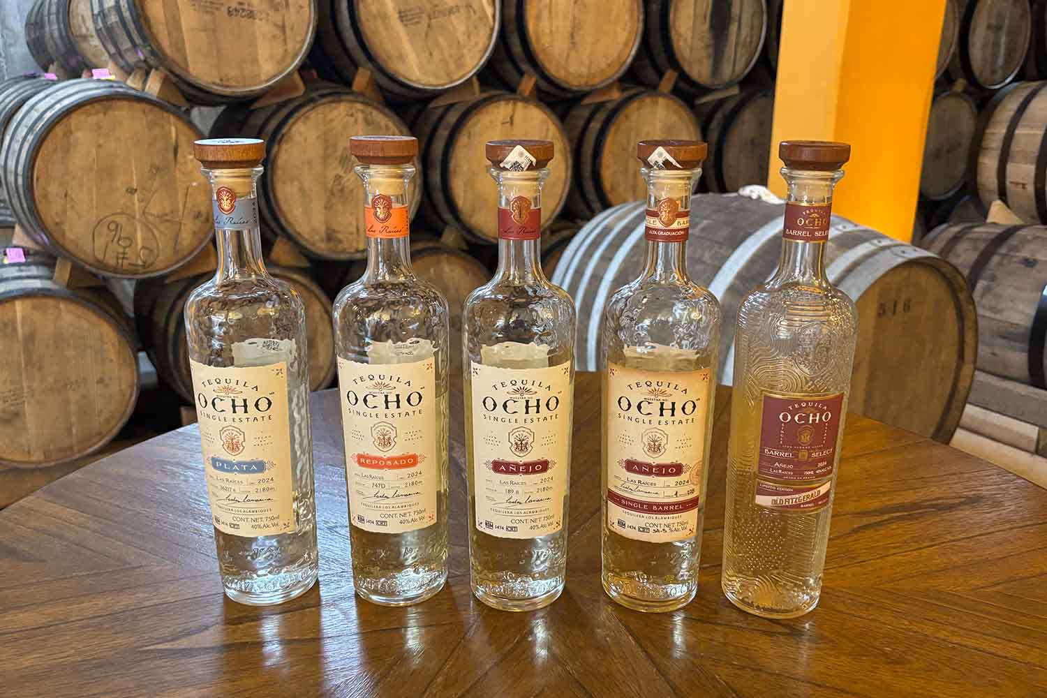 bottles of Tequila Ocho
