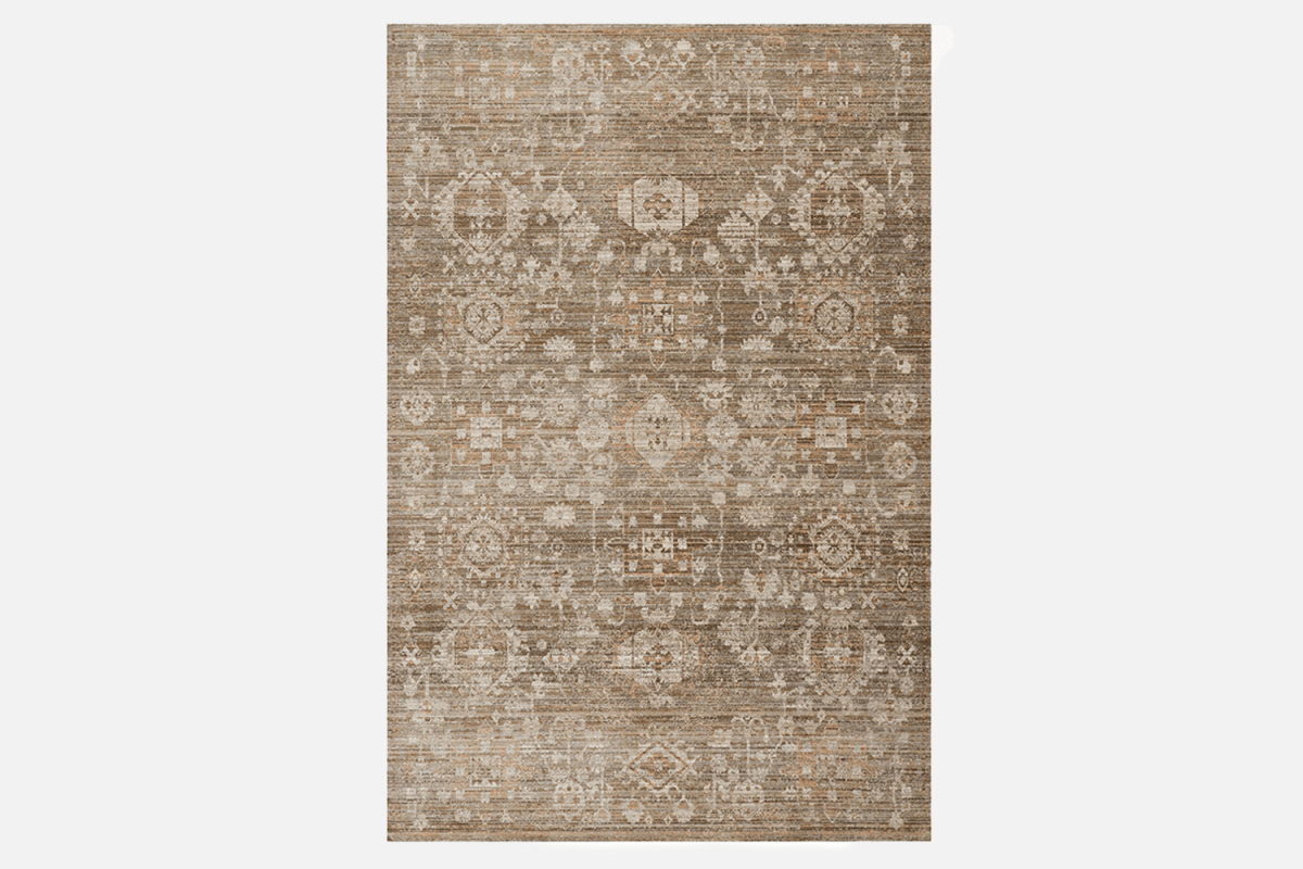 Zanira Traditional Woven Floral Indoor/Outdoor Washable Rug