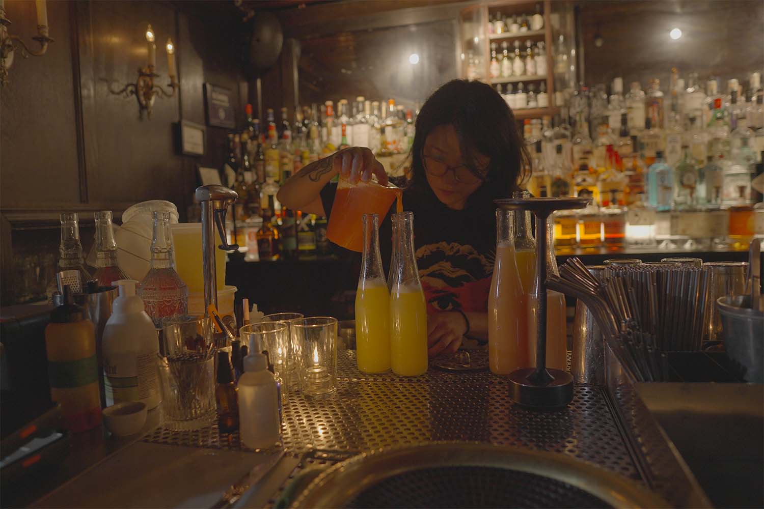 Juice work at Death & Co.