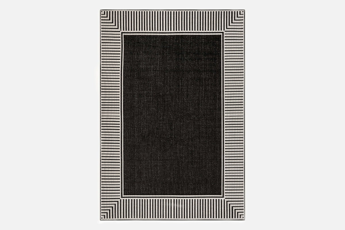 Rugs USA Striped Border Indoor/Outdoor Flatweave Rug