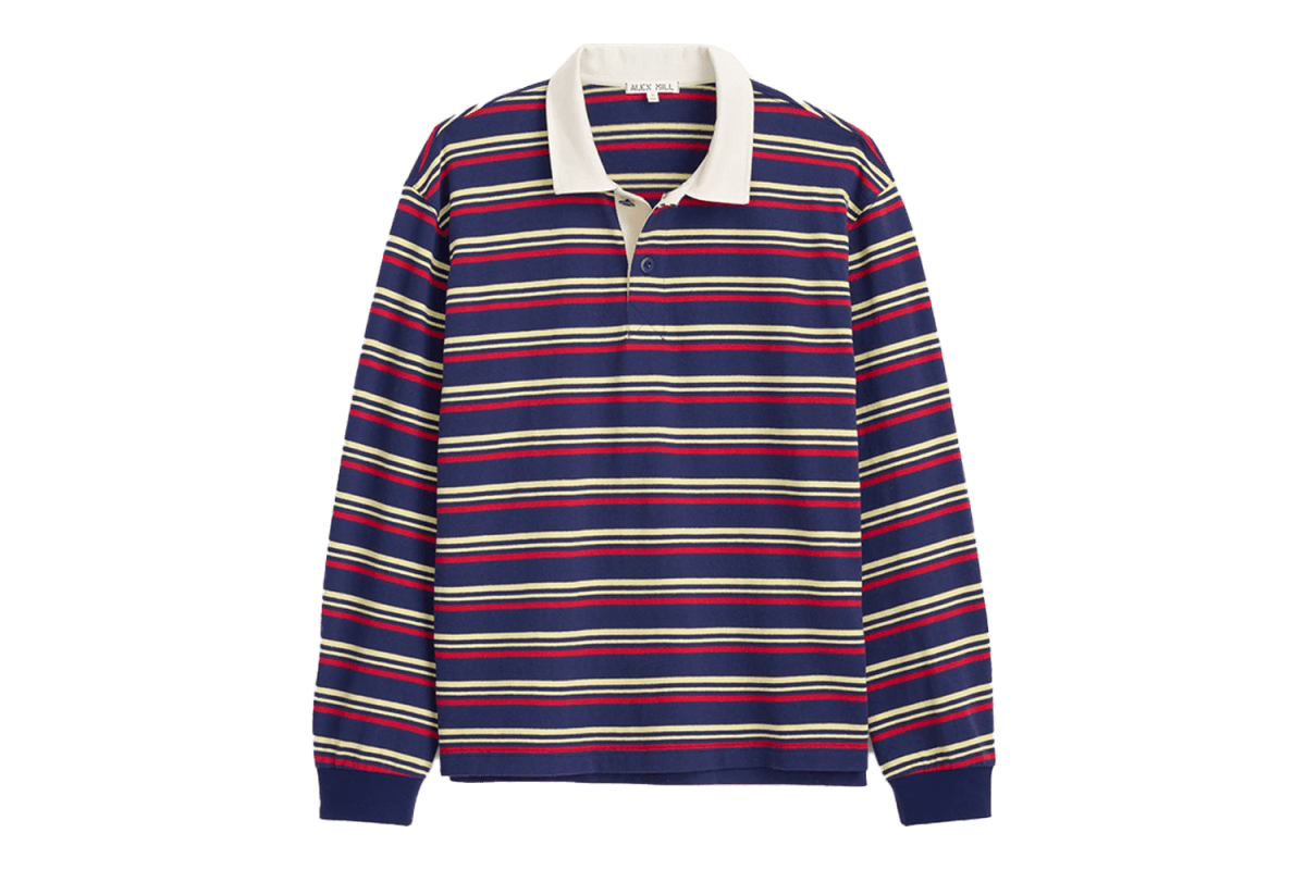 Alex Mill Striped Cotton Jersey Rugby