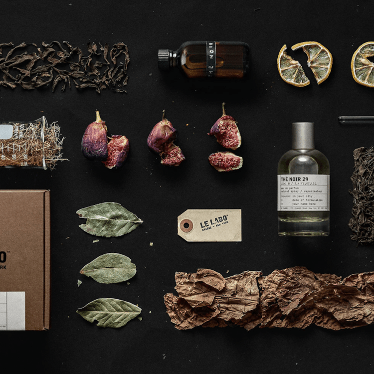 A layout of fragrance ingredients in a Le Labo scent