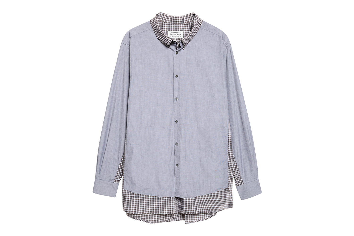 Maison Margiela Double Layer Cotton Button-Up Shirt
