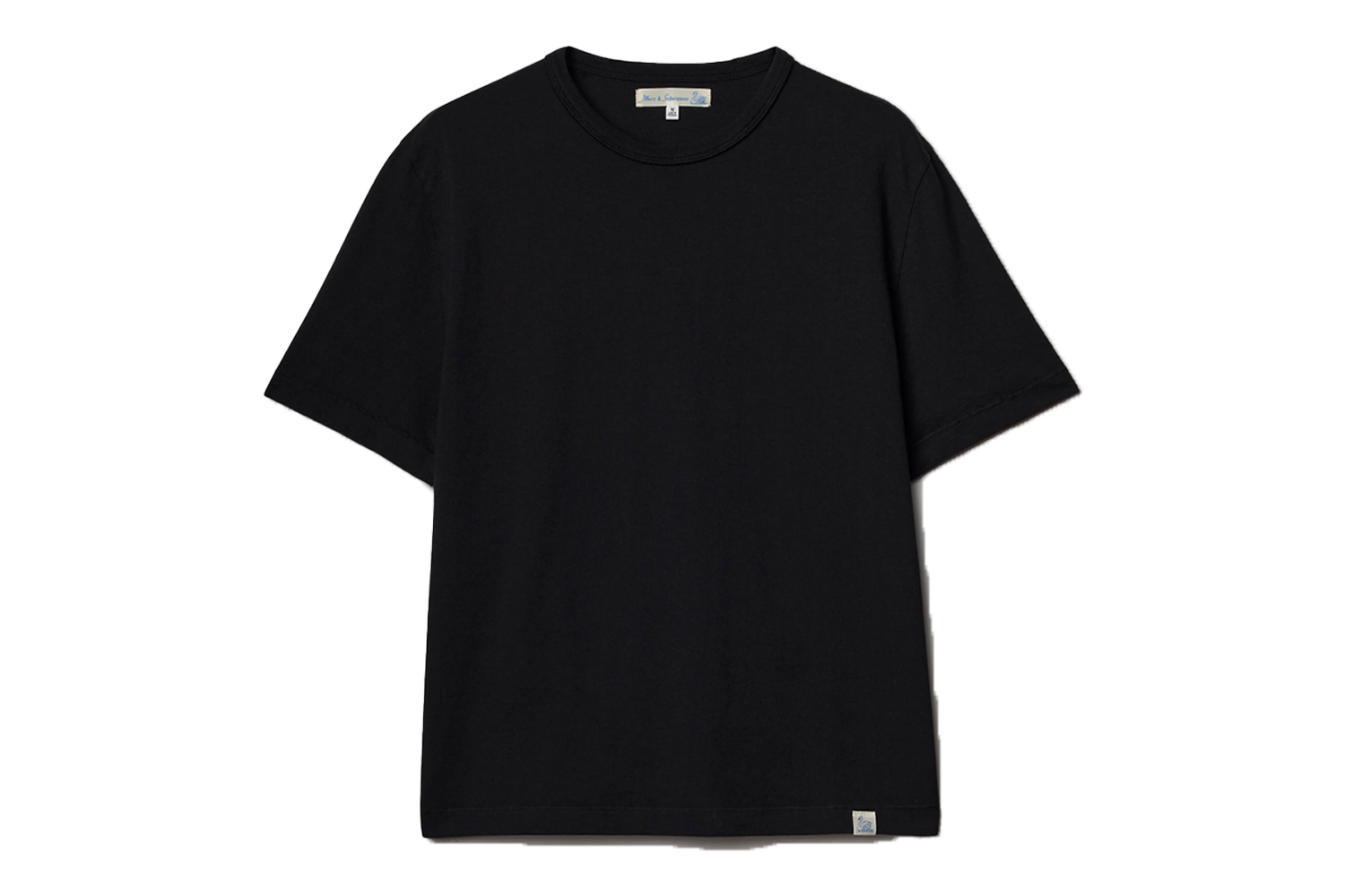 Merz B. Schwanen Cropped Classic Cotton Jersey T-Shirt