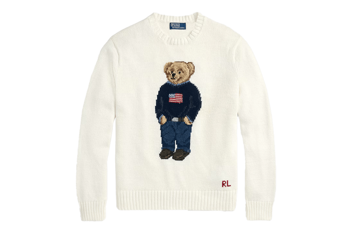 Polo Ralph Lauren Cotton-Linen Polo Bear Sweater