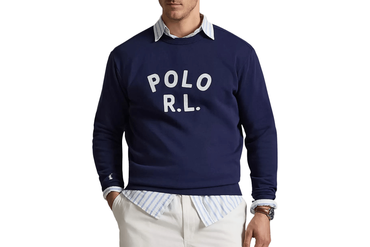 Polo Ralph Lauren Logo Crewneck Sweatshirt (Big + Tall)