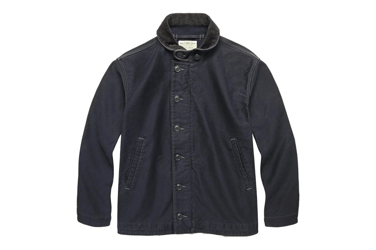 RRL Corduroy-Collar Cotton Deck Jacket