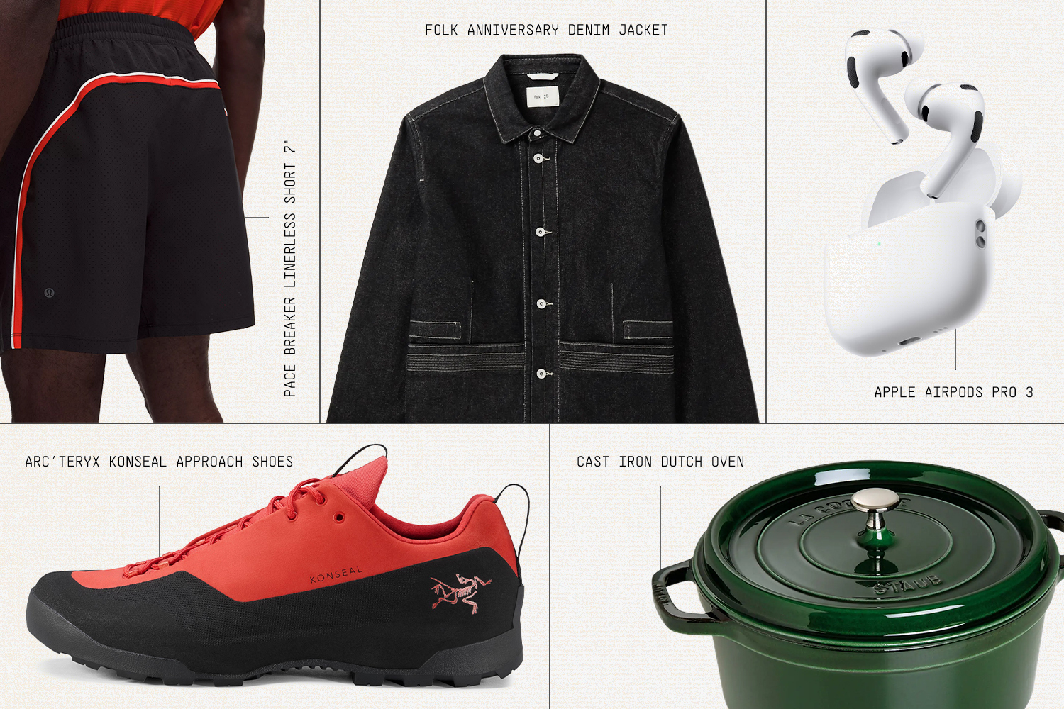 a collage of on-sale items in a grid.