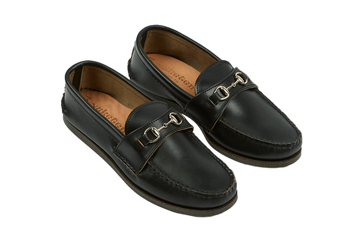 Yuketen Leather Camp Sole Bit Loafer