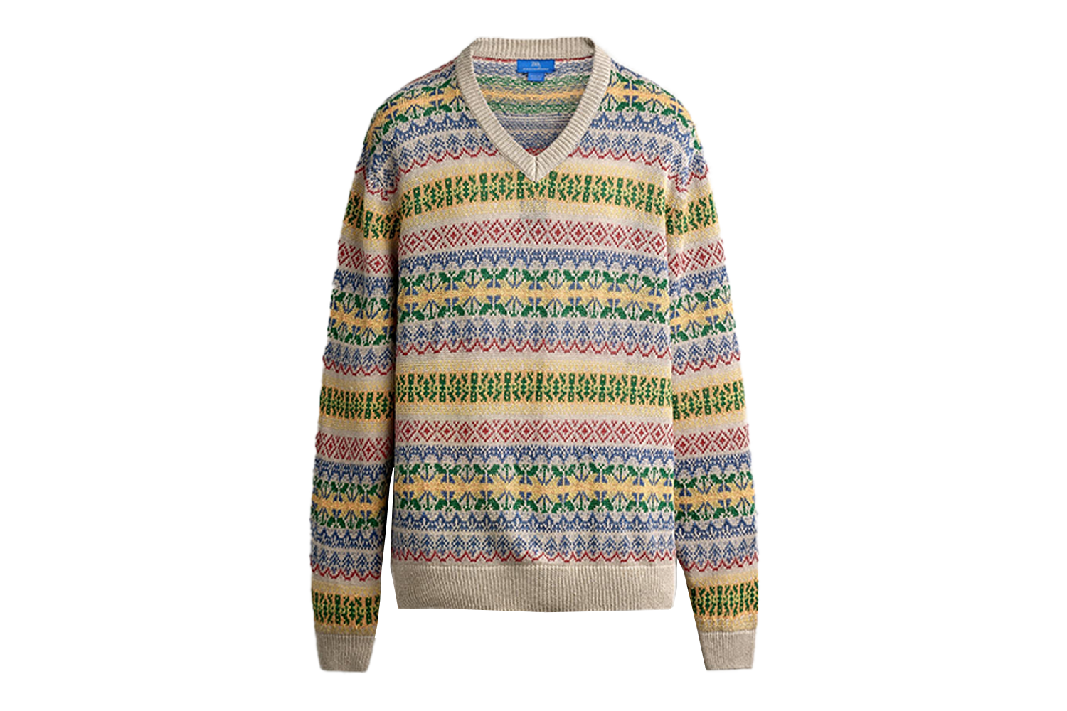 Aaron Levine X Zara Linen Jacquard Sweater
