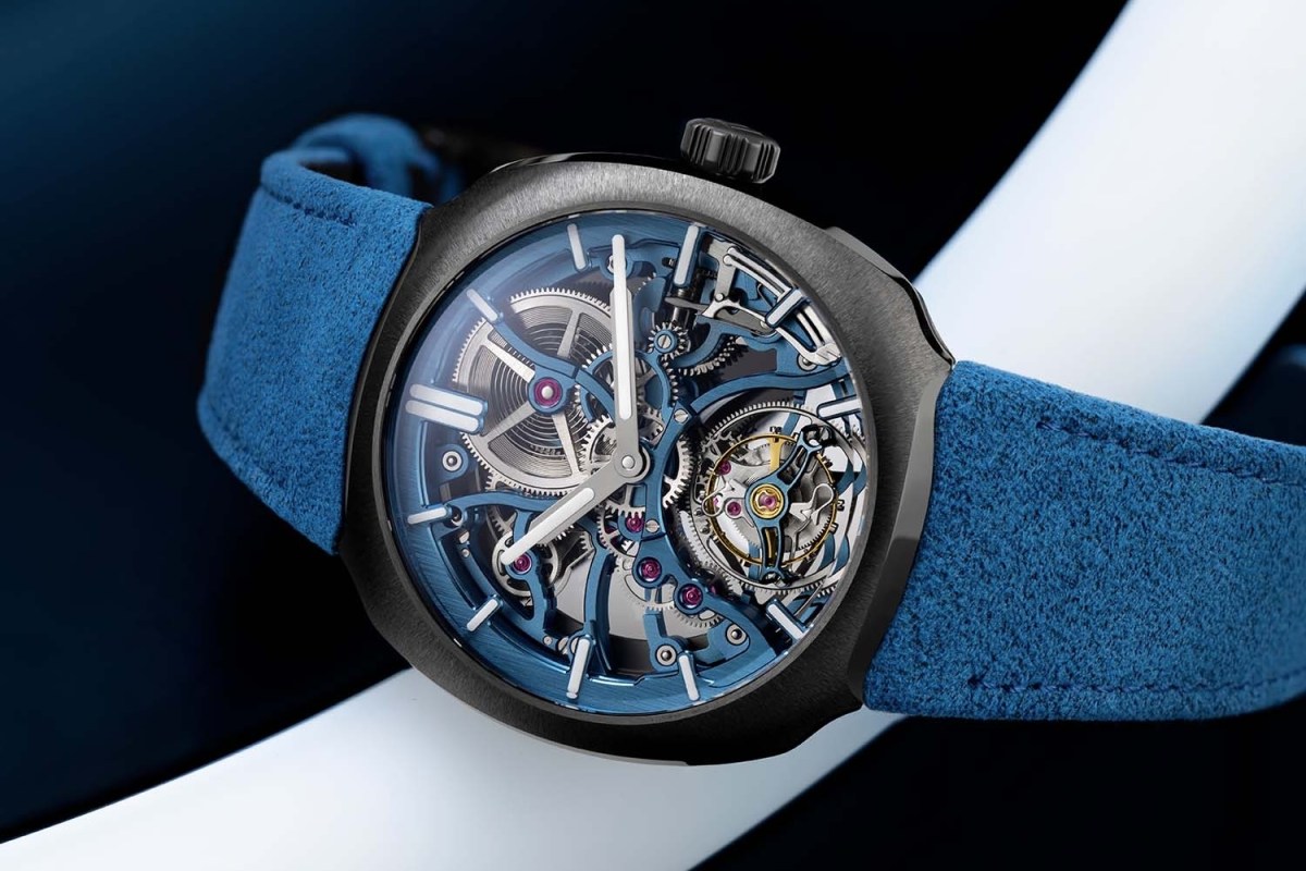 H. Moser & Cie x Alpine Streamliner Tourbillon Skeleton Ceramic Alpine Limited Edition