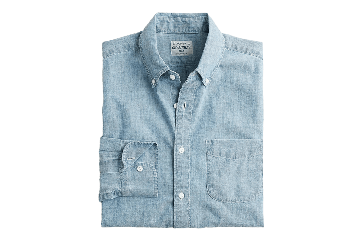 J.Crew Organic Cotton Chambray Shirt