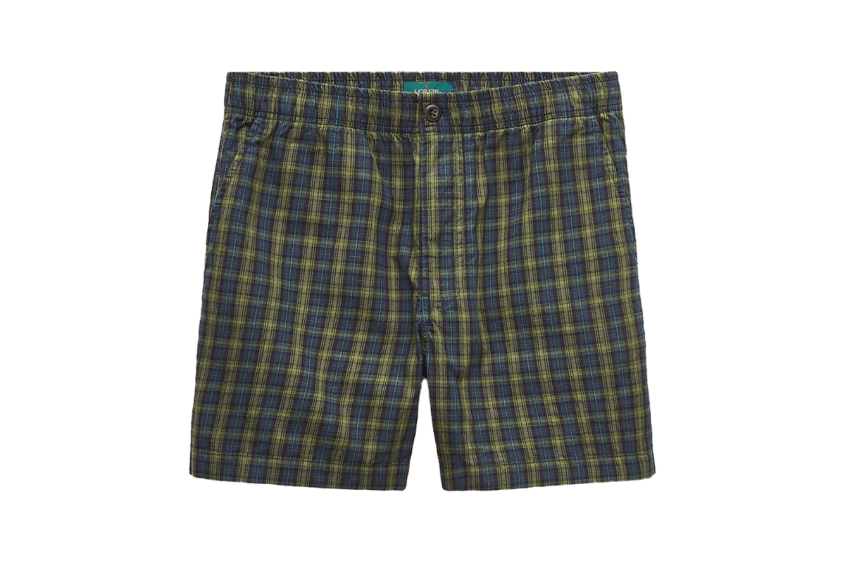 J.Crew 5.5″ Cotton Plaid Pier Short