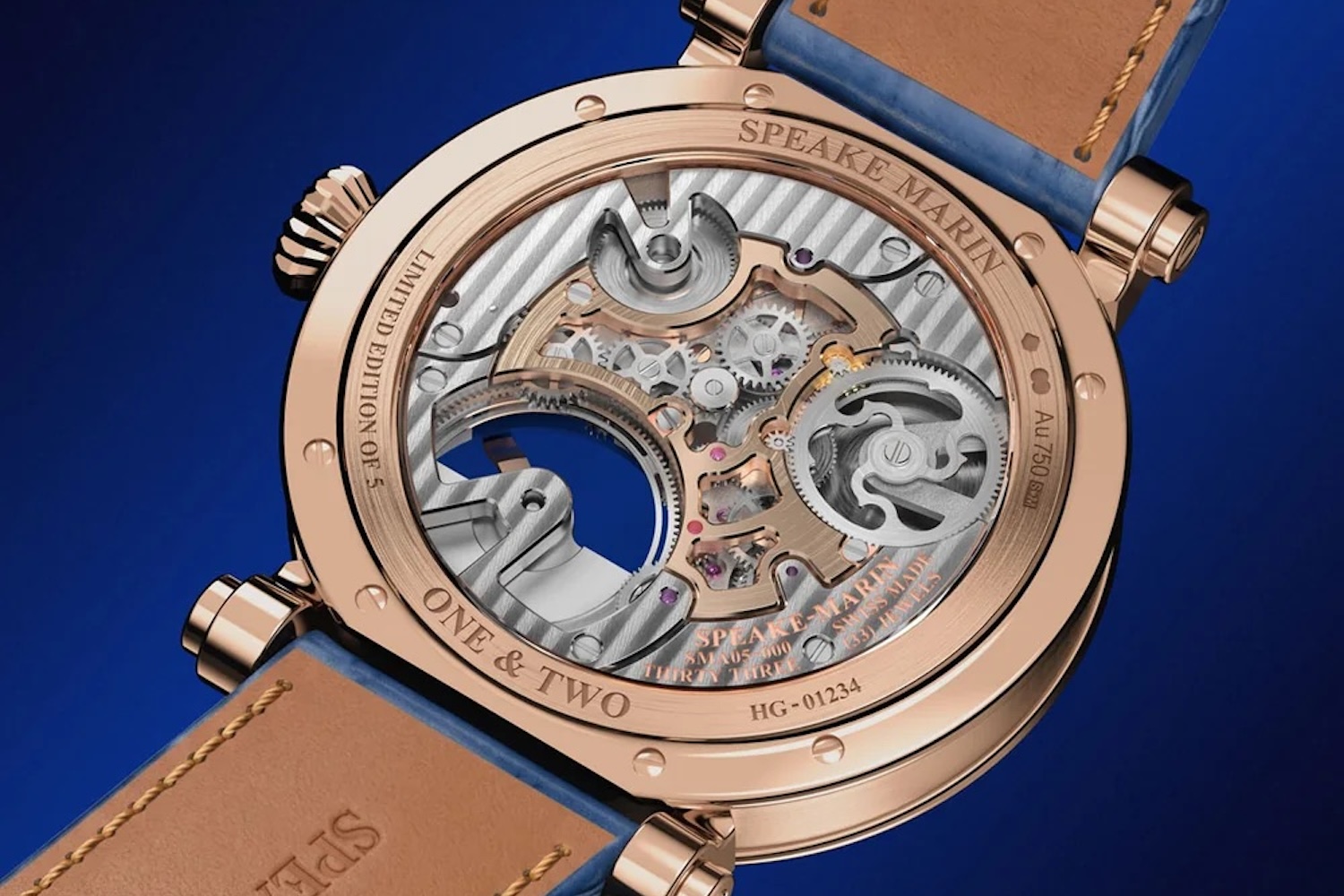 Speake Marin Tourbillon Royal Blue Openworked 