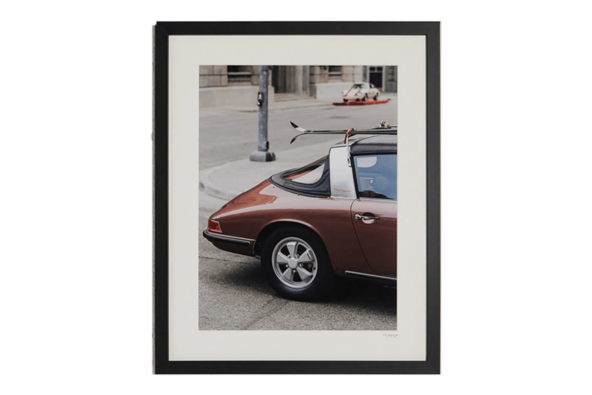Sonic Editions Framed 2026 Porsche 911 Targa Print, 40-Inch x 50-Inch